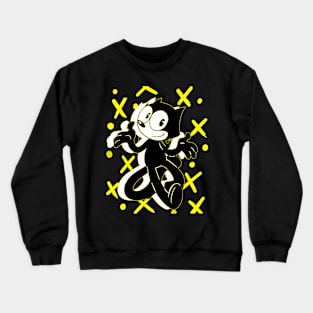 Felix the Cat From Sketch to Silver Screen Delight Crewneck Sweatshirt